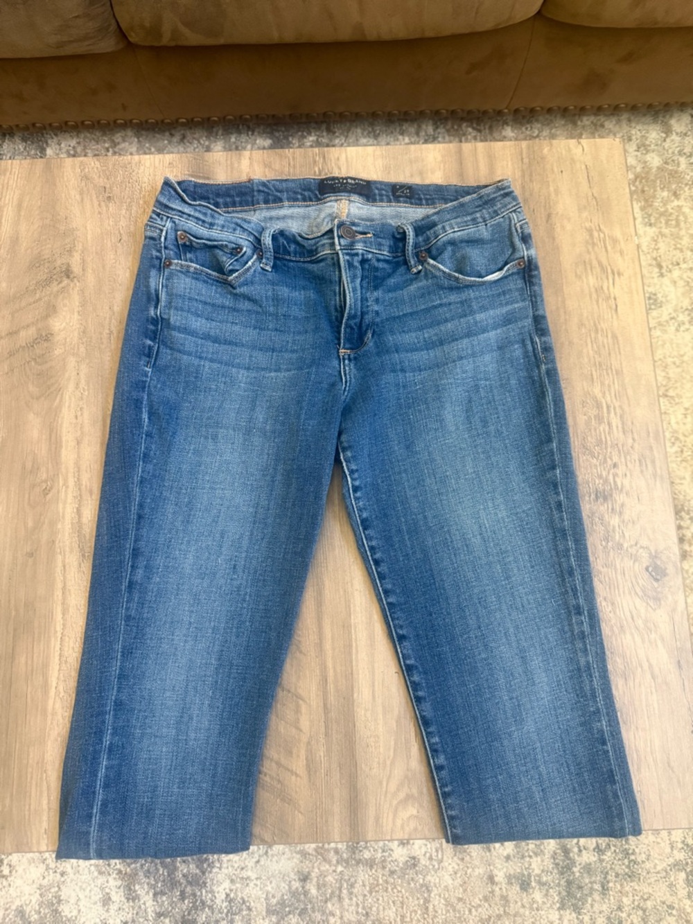 Lucky Brand Straight Leg Jeans in Blue Wash
